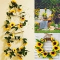 thumbnail image 6 of Bwomeauty Room Decor, 7.6FT Sunflower Decorative Vines For Front Door Decorations Spring Assorted Branches Flower Decorations Colorful Indoor Outdoor Home Decor Patio Porches, Home Gifts, 6 of 6