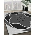 thumbnail image 3 of Ahgly Company Machine Washable Indoor Rectangle Transitional Charcoal Black Area Rugs, 4' x 6', 3 of 7