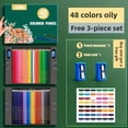 thumbnail image 6 of Oil Colored Pencils Set for Adults, Soft Core, Professional Numbered Pencils for Sketching, Shading, and Blending – 48/120/200 Colors with Gift Tin Box, 6 of 11