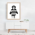 thumbnail image 3 of I'm your father II - Illustration Humor Black and White Quote Pop Art Modern Art Graffiti Animal Unframed Wall Art Print 9 x 12 inches, 3 of 4