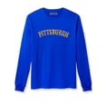 thumbnail image 5 of Daxton Retro Pittsburgh Arch Font Long Sleeves TShirt Soft Med Weight Cotton, 2Pk Navy Gold Royal Gold, 1XL, 5 of 5