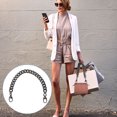 thumbnail image 5 of Cadenas de bolsos de moda con hebillas Bolso de mano elegante Correas de hombro cruzadas, 5 of 5