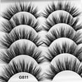thumbnail image 1 of Pestañas naturales, pestañas postizas, pestañas cortas, pestañas postizas de visón tenues, pestañas postizas de imitación de visón, pestañas postizas gruesas naturales, 5 pares de pestañas postizas., 1 of 5