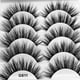 thumbnail image 1 of Fiudx Pestañas Postizas de Imitación de Visón Natural Gruesas, 5 Pares, 1 of 6