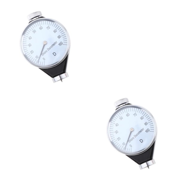 Eigraketly Durómetro Shore Durómetro de silicona y caucho Medidor de 0-100 grados Tipo D Tipo D 2Conjunto