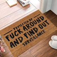 thumbnail image 6 of OYIGU Funny Doormat Indoor Outdoor Home Front Porch Rugs Bedroom Entrance Patio Decoration Supplies， for Bathroom Bedroom Floor, 6 of 7