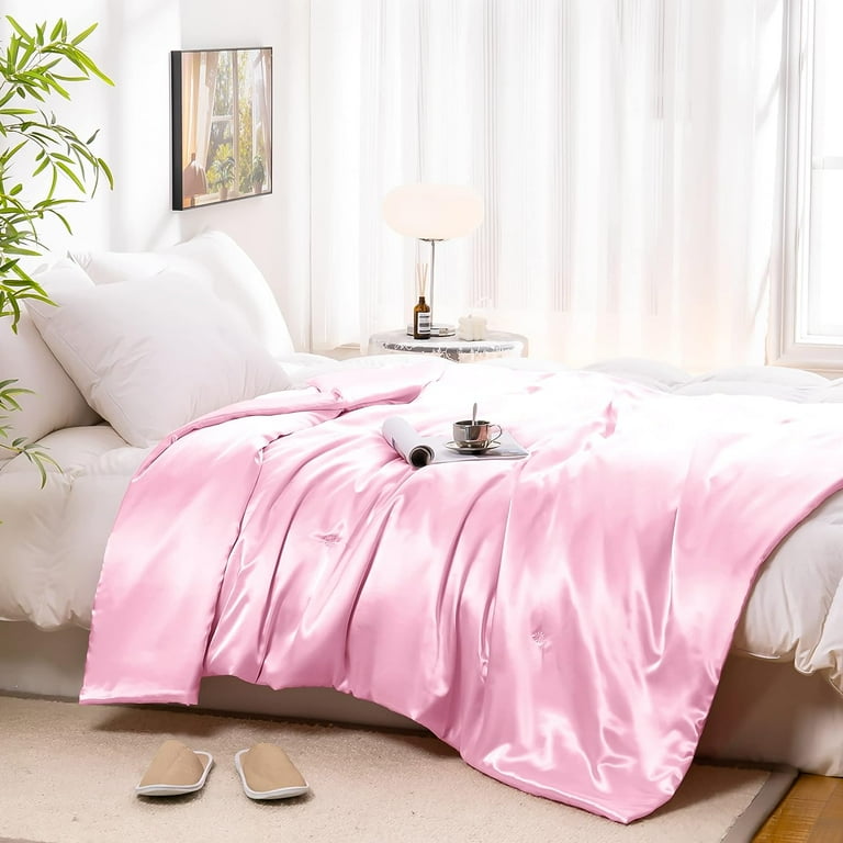 Satin throw blanket sale