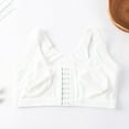 thumbnail image 4 of oqasdz Womens Bras Comfortable wihtout Steel Ring Front Button Thin Plus Size Breathable Gathering Bra, 4 of 7