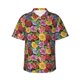 thumbnail image 1 of Fotbe Daisies Flowers Camisa Hawaiana para Hombre Unisex – Camisa Casual de Verano con Botones de Manga Corta de Algodón y Lino,Small, 1 of 7