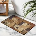 thumbnail image 3 of Rockwood Collection's 20x32 Inch Bathroom Rug - Modern Geometric Patchwork Design, Perfect Addition to Bedroom, Office, Living Room, Entryway, Hardwood Floors, 3 of 5