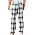 thumbnail image 3 of Inspire Chic Conjunto de Pantalones de Dormir para Hombre con Cintura Elástica y Cordón, Pantalones de Pijama Casuales de Cuadros 34 Beige Negro, 3 of 6