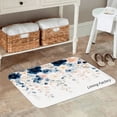 thumbnail image 2 of Spxubz Non Slip Flannel Polyester Kitchen Floor Mat Floral Design For Bedroom Bathroom Decoration 31.5x19.7 inch, 2 of 5