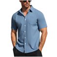 thumbnail image 1 of pstuiky Camisas casuales de manga corta para hombre, Camiseta deportiva informal de seda helada, transpirable, de manga corta y cuello redondo, de color liso para hombre xxxl, 1 of 8