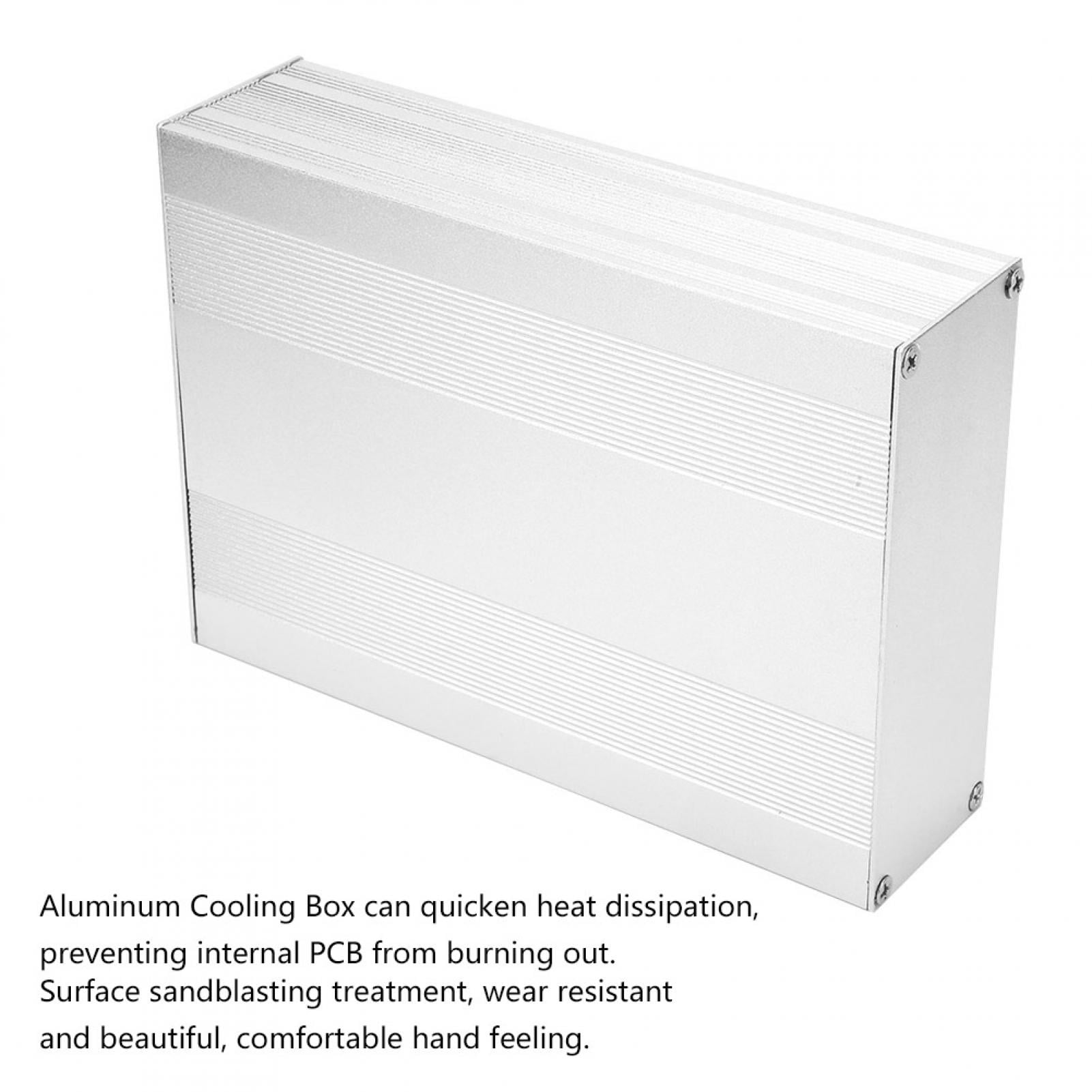 Aluminum Enclosure PCB Instrument Cooling Box Electronic Project Case 54*145*200mm