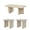 Beige Faux Marble, variant on Roundhill Furniture Mchome 3-Piece Coffee Table Set, Coffee Table and Two End Tables, Beige Faux Marble