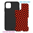 thumbnail image 2 of DistinctInk Custom SKIN / DECAL compatible with OtterBox Commuter for iPhone 11 Pro MAX (6.5" Screen) - Black Red Diamond Pattern Geometric, 2 of 5