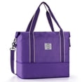 thumbnail image 1 of Bolso de viaje impermeable WALNEW Weekender morado, 1 of 8