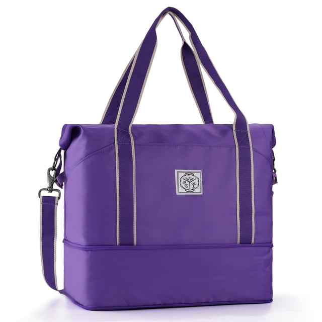 Bolso de viaje impermeable WALNEW Weekender morado