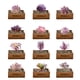 thumbnail image 1 of 12 Uds. Cabezas de flores suculentas de simulación de serie púrpura, accesorios creativos de diseño DIY, plantas verdes artificiales, 1 of 5