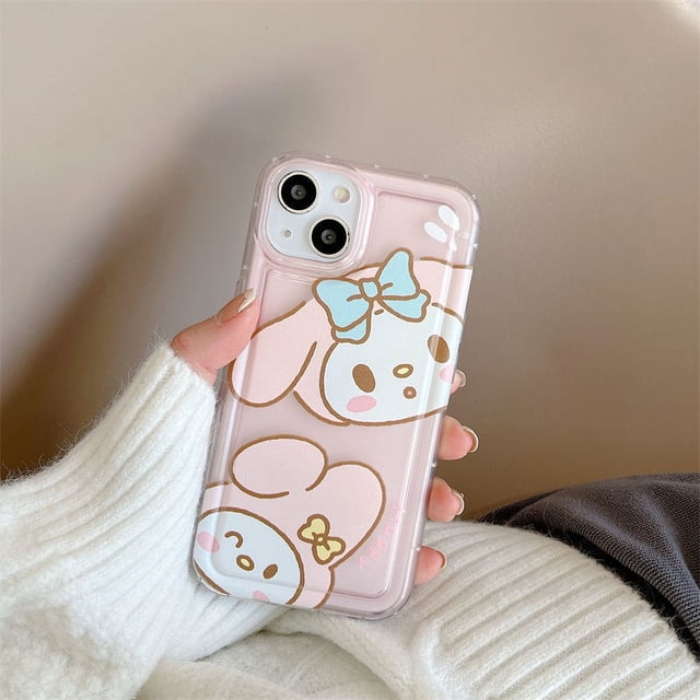Yiki | Para Motorola G73 G72 E13 2023 G53 G9 Play G23 G13 G22 E32 G10 G30 E22 Dibujos Animados Melody Y Pochacco Cubierta Protectora Completa Suave TPU Funda