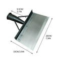 thumbnail image 2 of Multifunctional Garden Cleaning Shovel - Steel Flat Head Shovel with Wooden Handle for Moss, Weeds & Sticker Removal - Outdoor Farm & Yard Tool, 2 of 2