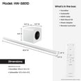 thumbnail image 5 of Samsung HW-S801D 3.1.2Ch Soundbar and Subwoofer with Wireless Dolby Atmos and 4 Year Amber Protection Plan (2024), 5 of 9