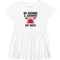 thumbnail image 3 of Inktastic My Grammy and Grampy Love Me Girls Baby Dress, 3 of 5