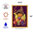 thumbnail image 2 of Toland Home Garden Cornucopia Thanksgiving Fall Flag Double Sided 12x18 Inch, 2 of 5