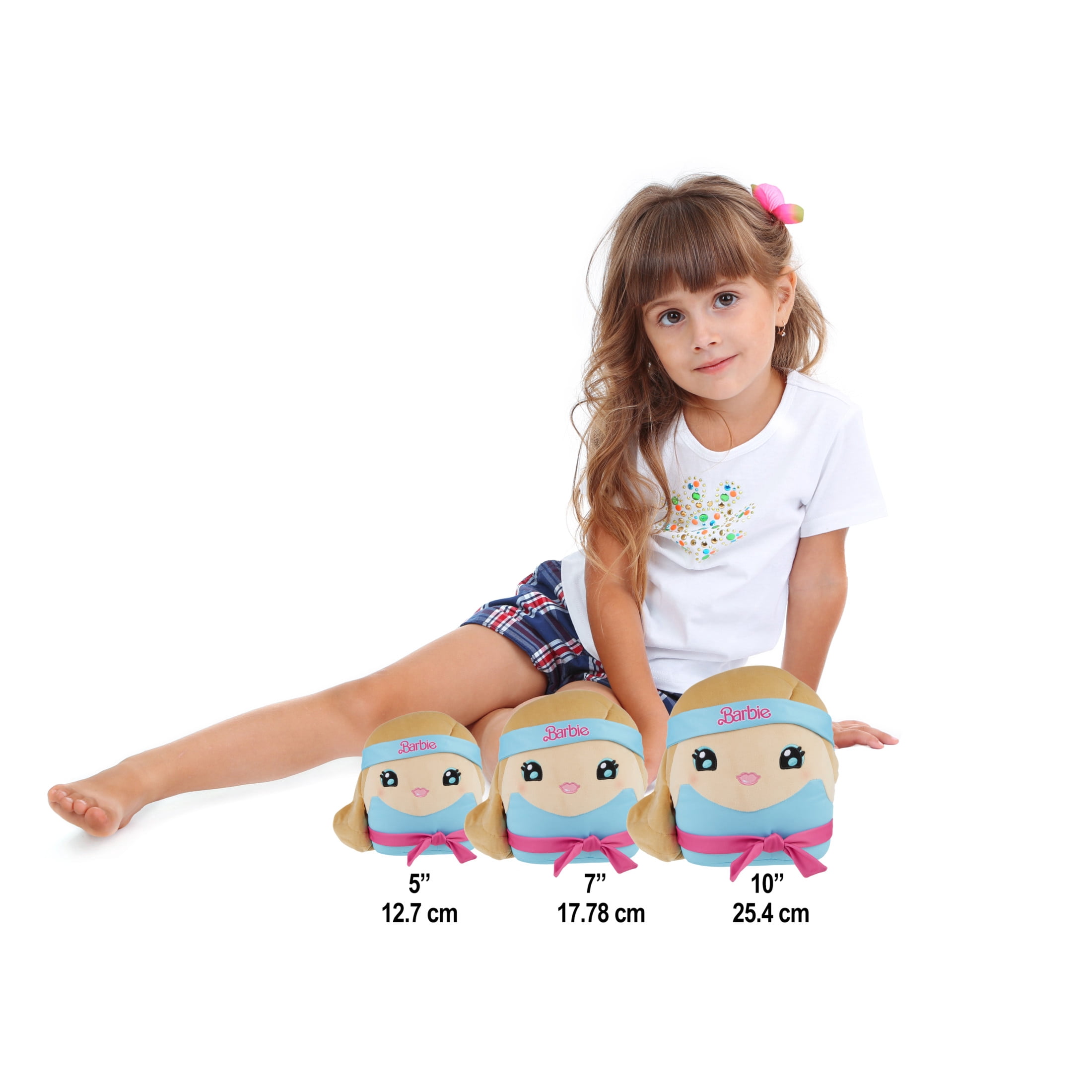 Barbie Cuutopia Plush, 10-inch Soft Pillow Doll, ‘80s-Inspired Workout Look & Soft Belt