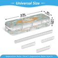 thumbnail image 3 of Plastic Pencil Box Large Capacity Pencil Boxes Clear Boxes with Snap-Tight Lid Stylish Office Supplies Storage Organizer Box Cow Skull and Moon Pattern, 3 of 7