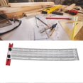 thumbnail image 5 of T Rule Stainless Steel Silver Scribing Ruler Woodworking Measuring Tool Positioning Gauge 12in, 5 of 5