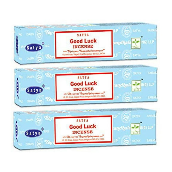 Satya 3 Pack of Nag Champa Incense Sticks Original Sai Baba