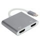 thumbnail image 4 of Convertidor de vídeo adaptador de interfaz multimedia HD tipo C a 2 en 1 para Macbook/Pro 2015 2016 2017 2018, 4 of 14