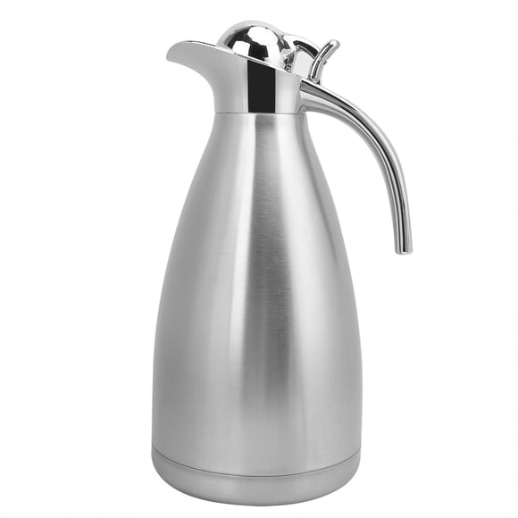 Pot à eau thermo sous vide, BuyWeek 2L grande capacité en acier inoxydable bouilloire à café d'eau pichet à eau isolé sous vide domestique
