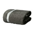 thumbnail image 2 of Toalla de baño grande de forro polar suave 13.7x29.5 pulgadas | Altamente absorbente y de secado rápido | Terciopelo grueso blanco gris | Hogar, gimnasio, piscina, yoga, spa, hotel, ducha, 2 of 6