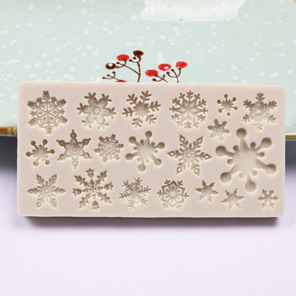 Agiferg Christmas Silicone Soft Candy Mold Cake Chocolate Decoration Baking Mold Tool