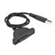 thumbnail image 2 of Cable convertidor de adaptador USB 20 a SATA de 6 +, 2 of 9