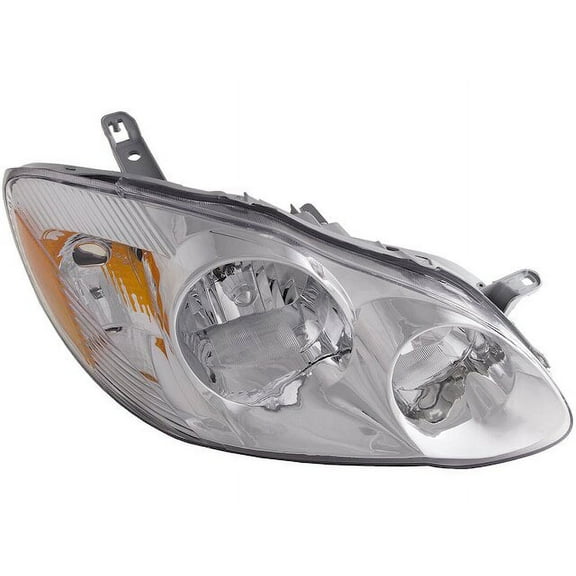 Right Headlight Assembly - Compatible with 2003 - 2004 Toyota Corolla