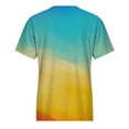 thumbnail image 5 of IROINNID Summer Womens T-Shirt Loose Comfy Print Round-Neck Short Sleeve Casual Blouse Under 10$, 5 of 5