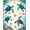 Teal Blue Cream, Pattern 2, variant on ODIKA Nautical Turtle Stained Mosaic Ocean Border Entryway Teal Beachy for Playroom, Bedroom, Reading Nook, Pet Friendly & Kids Safe Play