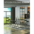 Nazhura Foldable Folding Chairs Plastic Outdoor/Indoor 650LB Weight