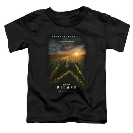 

Star Trek Picard Picard Poster Toddler T-Shirt Black