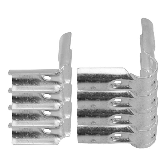 BESTYASH 4Ud Abrazaderas Para Uso En Tuberías Y Cercas Cadena Acero Inoxidable Color Plata