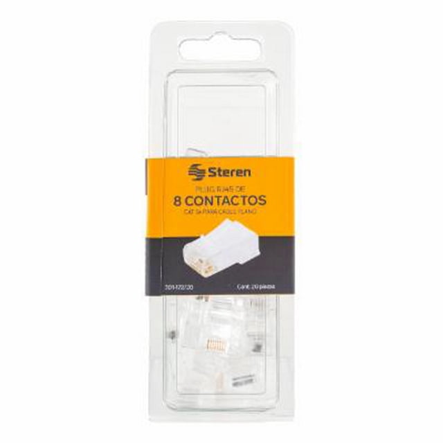 conector rj45 cat5e p/cable plano 50 micras
