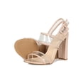 thumbnail image 4 of Women Open Toe Clear PVC Slingback Chunky Heel 18413, 4 of 6