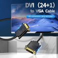 thumbnail image 2 of VENTION EABBG 1.5m 24+1 DVI to VGA Wire 1080P 60Hz Male to Male Gold Plated Adapter Cable, 2 of 5
