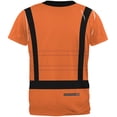 thumbnail image 2 of Halloween Astronaunt Costume Orange Escape Suit All Over Mens Costume T Shirt, 2 of 7