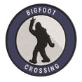 thumbnail image 1 of Bigfoot Crossing 3.5" Iron On Or Sew On Embroidered Fabric Badge Patch Unexplained Mysteries Iconic Series, 1 of 2