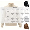 thumbnail image 3 of hlysgo Women's Quarter Zip Blouse Pullover Polar Fleece Sweatshirts Lightweight Stand Collar Warm Jacket Tops Dark Gray,XL, 3 of 4