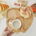 thumbnail image 5 of Wooden Tray Heart-Shaped Cheese Board Salad Cake Plate Decoration For Snacks Candied Fruits Valentine'S Day Decoration, 5 of 9